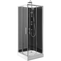 AQUALINE - GRANVIK čtvercový sprchový box 800x800x2180, čiré sklo GG80X80