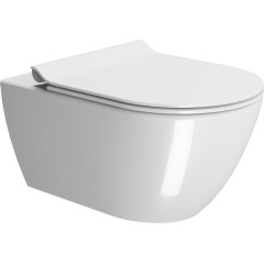 GSI - PURA závěsná WC mísa, Swirlflush, 36x55cm, bílá ExtraGlaze 881511