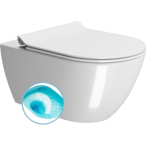 GSI - PURA závěsná WC mísa, Swirlflush, 36x55cm, bílá ExtraGlaze 881511