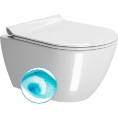 GSI - PURA závěsná WC mísa, Swirlflush, 36x50cm, bílá ExtraGlaze 881611