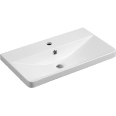 AQUALINE - SEN umyvadlo nábytkové, litý mramor, 61x35cm, bílá SN610