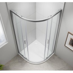 POLYSAN - EASY čtvrtkruhová sprchová zástěna 900x900, L/R, čiré sklo EL2615