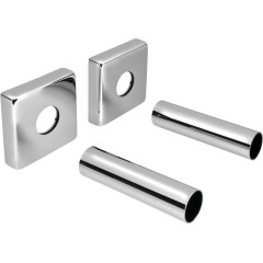 SAPHO - Set krycích rozet hranatých, chrom CP811