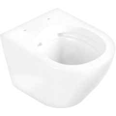 KERRA - Miska WC závěsná Delos se sedátkem (bílé lesklé) 5907548114099