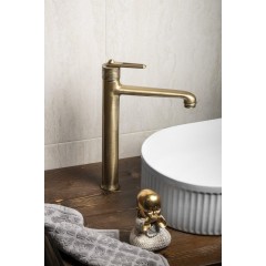 SAPHO - BEBÉ stojánková umyvadlová baterie vysoká, prodloužená hubice, bronz BB007/18