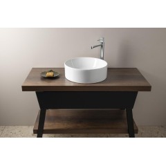 GSI - KUBE X keramické umyvadlo na desku, průměr 40cm, bílá ExtraGlaze 942611