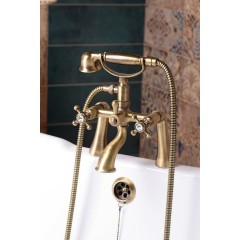 SAPHO - ANTEA připojení pro instalaci vanové baterie na okraj vany (pár), bronz 9856