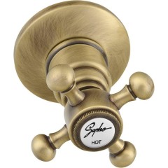 SAPHO - ANTEA podomítková sprchová baterie, 2 výstupy, bronz SET305-106