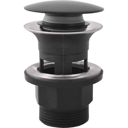 RAV Slezák - Výpusť umyvadlová CLICK-CLACK 5/4", Černá - matná MD0808CMAT MD0808CMAT