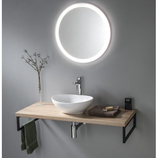 AQUALINE - VEGA deska pod umyvadlo 52x45cm, dub platin VG755