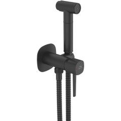 Laveo - Pola - bidetová baterie podomítková se sprchovou soupravou, černá BAP_731P