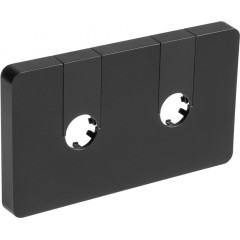 AQUALINE - Q-START krycí rozeta pro středové připojení, černá mat QS515B