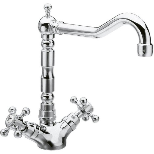 SAPHO - ANTEA stojánková dřezová baterie s retro hubicí, chrom 3121