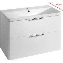 AQUALINE - DENEB umyvadlová skříňka 80,5x55x39,4cm, bílá mat DN284