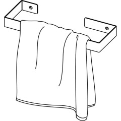 DEANTE - Mokko černá - Nástěnný věšák na ručníky - 30 cm ADM_N611