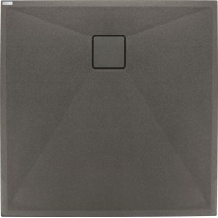 DEANTE - Correo antracit metalic - Granitová sprchová vanička, čtvercová, 90x90 cm KQR_T41B