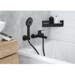 DEANTE - Easy - fix černá - Nástěnný držák, pro ruční sprchu, s přísavkou NDD_N21U