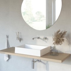 DEANTE - Correo alabaster Granit umyvadlo na desku - 500x400 mm CQR_AU5S