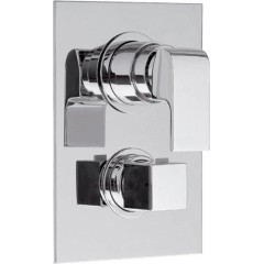 SAPHO - DIMY podomítková sprchová termostatická baterie, 3 výstupy, chrom DM393