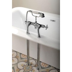 SAPHO - ANTEA připojení pro instalaci vanové baterie na okraj vany (pár), chrom 9851