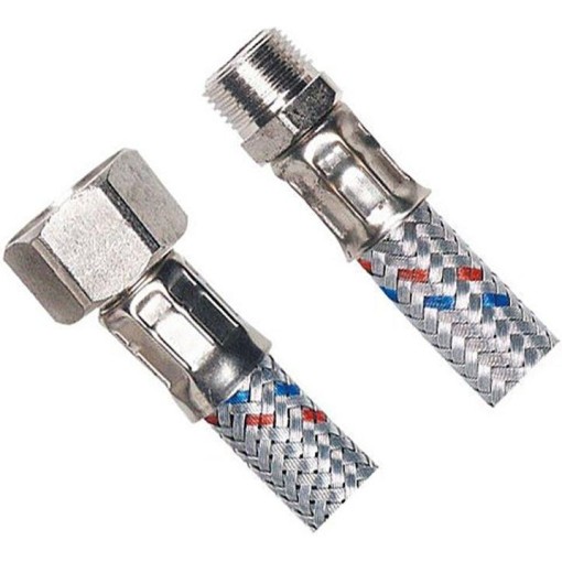 AQUALINE - Flexibilní nerezová hadice FxM 1/2"x1/2", 40cm 33054