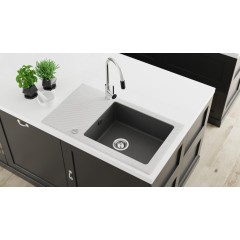 DEANTE - ASTER chrom/černá - Dřezová baterie, s připojením vodního filtru BCA_064M