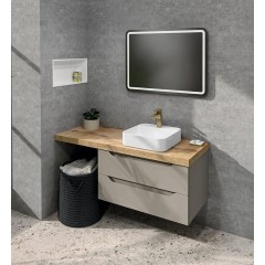 SAPHO - MOLVENO keramické umyvadlo na desku, 39,5x39,5cm, bílá AR453