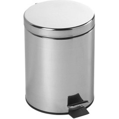 AQUALINE - SIMPLE LINE odpadkový koš kulatý 5l, nerez lesk 27105
