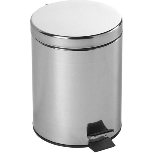 AQUALINE - SIMPLE LINE odpadkový koš kulatý 5l, nerez lesk 27105