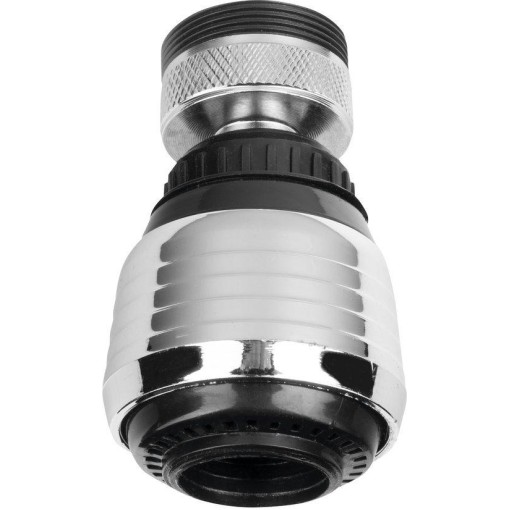 AQUALINE - Perlátor s kloubem a přepínačem, vnitřní závit M22x1, vnější závit M24x1, ABS/chrom B003