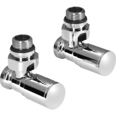 AQUALINE - C-START připojovací sada ventilů ruční rohová, chrom SC237C