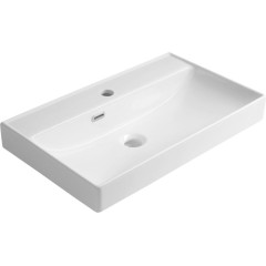 AQUALINE - PARLA keramické umyvadlo 65x38cm, bílá 9965