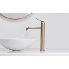 REA - Vysoká umyvadlová baterie Lungo zlatá REA-B9409