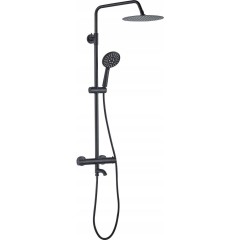 REA - Sprchový set s baterií 150mm Lungo černý REA-P4113