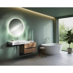 SAPHO - ODETTA umyvadlová skříňka 95x50x43,5cm, dub Alabama DT100-2222