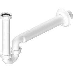 Bruckner - Umyvadlový/bidetový sifon 5/4", DN40, bílá 151.125.0