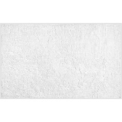AQUALINE - CHENILL koupelnová předložka 50x80cm, 100% polyester, bílá CH2011