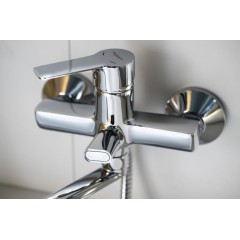 Bruckner - BARON nástěnná umyvadlová/vanová baterie, chrom 612.025.1