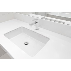 INVENA - Umyvadlová baterie DOKOS bílá/chrom BU-19-002-V