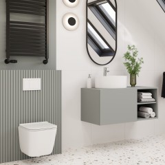INVENA - Závěsná WC mísa PAROS, včetně soft/close sedátka CE-90-001-W