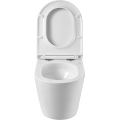 INVENA - Závěsná WC mísa LIMNOS /VÍROVÉ SPLACH/, včetně soft/close sedátka CE-93-001-L
