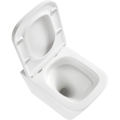 INVENA - Závěsná WC mísa FLORINA /VÍROVÉ SPLACH/, včetně soft/close sedátka CE-94-001-L