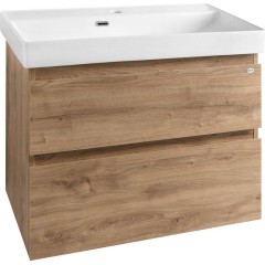 AQUALINE - ALTAIR umyvadlová skříňka 76x60x37cm, dub emporio AI388