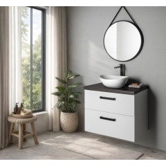 AQUALINE - VEGA umyvadlová skříňka 97x60x43,6cm, 2x zásuvka, bílá VG103