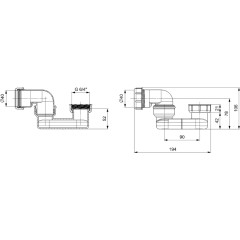 POLYSAN - Sifon 6/4", DN40 72693