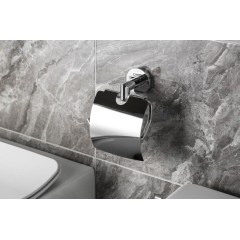 SAPHO - X-ROUND držák toaletního papíru s krytem, chrom XR702