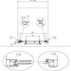 GELCO - ANTIQUE Sprchové dveře do niky 800 čiré sklo, GQ1280LC GQ1280LC