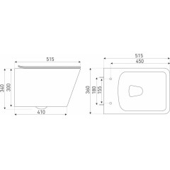 KERRA - Instalační set WC TINOS BLM/Adriatic BL 5907548116284