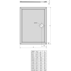 POLYSAN - KARIA sprchová vanička z litého mramoru, obdélník 90x70cm, bílá 44511