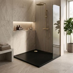 REA - Sprchová vanička Savoy 80x80 černá REA-K4804
